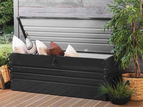 Garden Storage Box 165 x 70 cm Dark Grey 